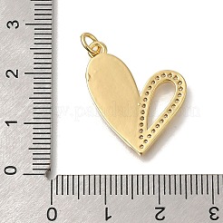 Brass Micro Pave Cubic Zirconia Pendants&nbsp;KK-R002-13G