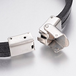 Men's Leather Cord Multi-strand Bracelets&nbsp;BJEW-P198-12
