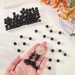 2 Strands Natural Obsidian Round Beads Strands&nbsp;G-PA0002-69