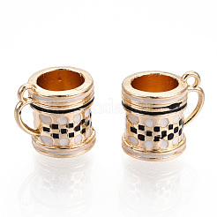 Rack Plating Alloy Enamel Charms&nbsp;ENAM-T015-015-NR