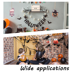 20個 10スタイル 天然木 ビッグペンダント  ハロウィン用  カボチャ＆ゴースト＆スカル＆キャット＆ドッグ＆ミイラ  ミックスカラー  71~119x56~111x2~4mm  穴：3~4mm  2個/スタイル&nbsp;WOOD-CA0001-50