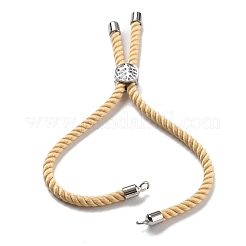 Twisted Nylon Cord Silder Bracelets&nbsp;DIY-B066-03P-20