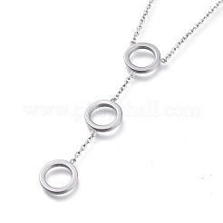 Tarnish Resistant Round Ring 304 Stainless Steel Jewelry Sets&nbsp;SJEW-M097-22P