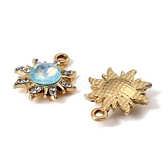 UV Plating Alloy Glass Pendants&nbsp;FIND-K032-09G