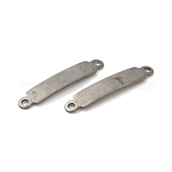 変色しにくい201ステンレススチールリンクコネクター  長方形  ステンレス鋼色  36x7x1mm  穴：2.5mm&nbsp;STAS-E437-07P