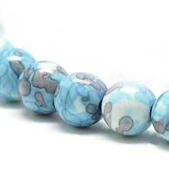 Synthetic Ocean White Jade Beads Strands&nbsp;G-S252-4mm-02