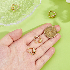 4Pcs Brass Screw Carabiner Lock Charms&nbsp;KK-DC0004-91