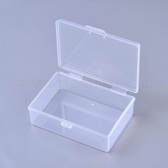 プラスチックビーズ収納ケース  長方形  透明  9.5x6.5x3.2cm&nbsp;X-CON-WH0068-45