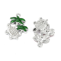 Alloy Rhinestone Pendants&nbsp;FIND-C087-12P