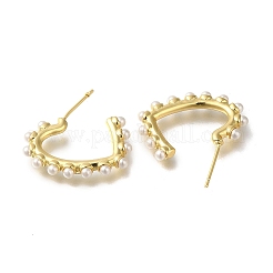 Rack Plating Brass Stud Earrings&nbsp;EJEW-C101-08G