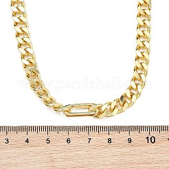7.5mm真鍮パンツァーチェーンネックレス  ゴールドカラー  19.76インチ（50.2cm）&nbsp;NJEW-JN06004