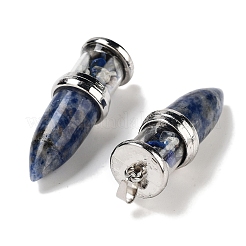 Natural Blue Spot Jasper Pointed Big Pendants&nbsp;G-B077-02P-07