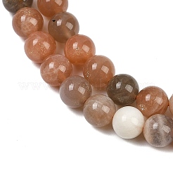 Natural Multi-Moonstone Beads Strands&nbsp;G-J157-8mm-06