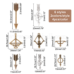Tibetan Style Alloy Pendants&nbsp;PALLOY-CA0001-72-RS