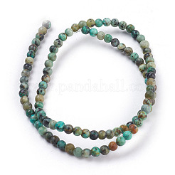 Natural African Turquoise(Jasper) Beads Strands&nbsp;TURQ-G037-4mm