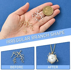 4Pcs 2 Colors Brass Pendants&nbsp;KK-YW0002-83