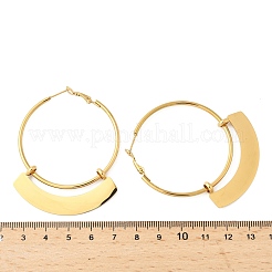 304 Stainless Steel Hoop Earrings&nbsp;EJEW-P315-03G