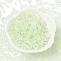 艶消しガラスビーズ  双円錐形  金箔  多面カット  ミックスカラー  4.5x3.5mm  穴：1mm  14285個/ 1000g&nbsp;FGLA-D300-01