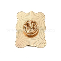 パンダテーマのエナメルピン  バックパック服用合金ブローチ  ホワイト  28.5x22mm&nbsp;JEWB-J006-02B-KCG