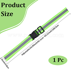 1Pc Reflective Polyester Stretch Waist Belts&nbsp;AJEW-CN0005-26A