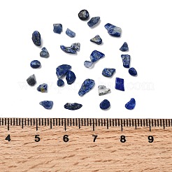 天然ラピスラズリチップビーズ  穴なし/ドリルなし  3~9x1~4mm&nbsp;G-L453-05