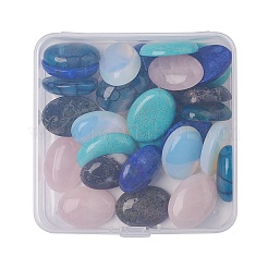 Natural & Synthetic Mixed Gemstone Cabochons&nbsp;G-JP0001-11