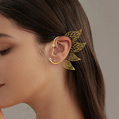 4Pcs 2 Styles Brass Cuff Earrings&nbsp;EJEW-HY0001-47G