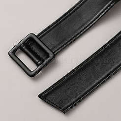 合成皮革のカフストラップ  合金バックル付き  ブラック  396~398mm&nbsp;DIY-WH20007-845D