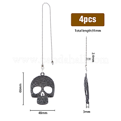 Tibetan Style Zinc Alloy Ceiling Fan Pull Chain Extenders&nbsp;AJEW-HY0001-06