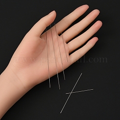 6Pcs 6 Sizes High Carbon Steel Big Eye Beading Needle&nbsp;NEED-YW0001-03