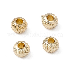 合金ビーズ  ロンデル  ライトゴールド  4x3mm  穴：1.6mm&nbsp;FIND-B013-26LG