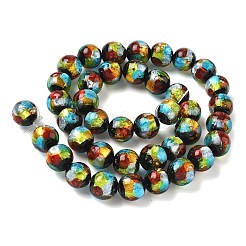 Handmade Foil Glass Beads&nbsp;LAMP-K039-37B