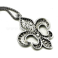 Tibetan Style Alloy Rhinestone Pendant Necklaces for Women Men&nbsp;RH2699-1