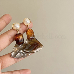 Alloy & Acrylic Stud Dangle Earrings&nbsp;FS-WG2F34D-01