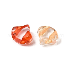 透明なアクリルビーズ  ファン  ミックスカラー  7x7.5x3.5mm  穴：1.5mm  約5000個/500g&nbsp;OACR-H051-06