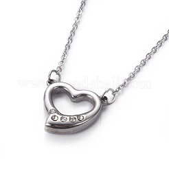 304 Stainless Steel Pendant Necklaces&nbsp;NJEW-E141-28P