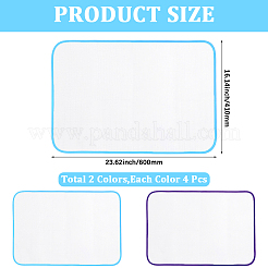 8Pcs 2 Colors Polyester Heat Resistant Ironing Mat&nbsp;AJEW-CY0001-70