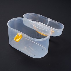 プラスチックの箱  マスク収納ボックス  ハンドル付き  長方形  ホワイト  9.4x17.2x12.6cm&nbsp;CON-F018-04
