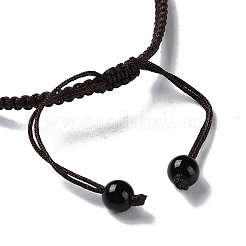 Rondelle Natural & Synthetic Random Mixed Gemstone Braided Bead Bracelets&nbsp;BJEW-H239-03A