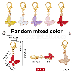 50Pcs Alloy Enamel Pendants Decoration&nbsp;HJEW-SC0001-20