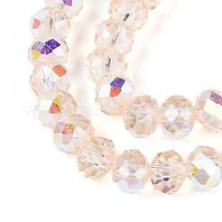 Transparent Glass Beads Strands&nbsp;EGLA-N016-8mm-07
