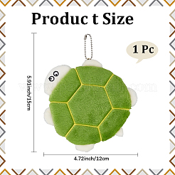 1Pc Cute Money Turtle Plush Coin Purse Pouches&nbsp;AJEW-DJ0001-46