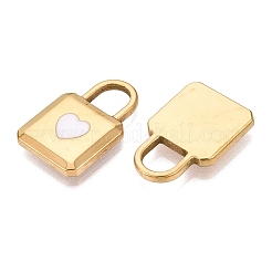 303 Stainless Steel Enamel Pendants&nbsp;STAS-Q110-38G-02