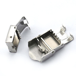 変色しにくい201ステンレススチール製時計バンド留め金  長方形  ステンレス鋼色  26x16x6mm&nbsp;STAS-K173-01C