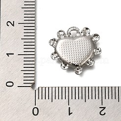 304 Stainless Steel Pendant Cabochon Settings&nbsp;STAS-H225-08P