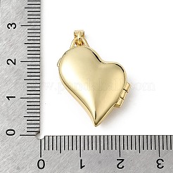 Brass Locket Pendants&nbsp;KK-L262-04G