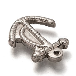 変色しない304ステンレススチールペンダント  アンカー  ステンレス鋼色  23.5x18.5x3.5mm  穴：1.5mm&nbsp;X-STAS-H123-20P