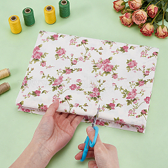 2M Printed Flower Pattern Cotton Fabric&nbsp;AJEW-PH0009-08A