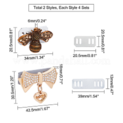 Alloy Shoes Clasps&nbsp;PALLOY-WR0001-01