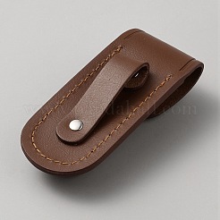 牛皮ナイフ保護ケース  ナイフシース  ココナッツブラウン  126x55x44mm  内径：33x20mm&nbsp;FIND-WH0421-96A